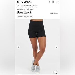 SPANX Black High-Rise Bike Shorts - 5inch